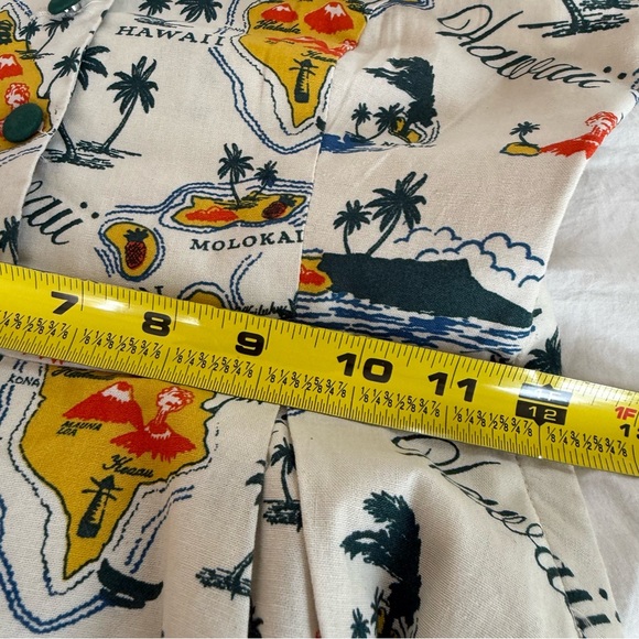 Modcloth Hawaii Print "Genuine Genius Halter Shirtdress in Island” - Picture 9 of 12